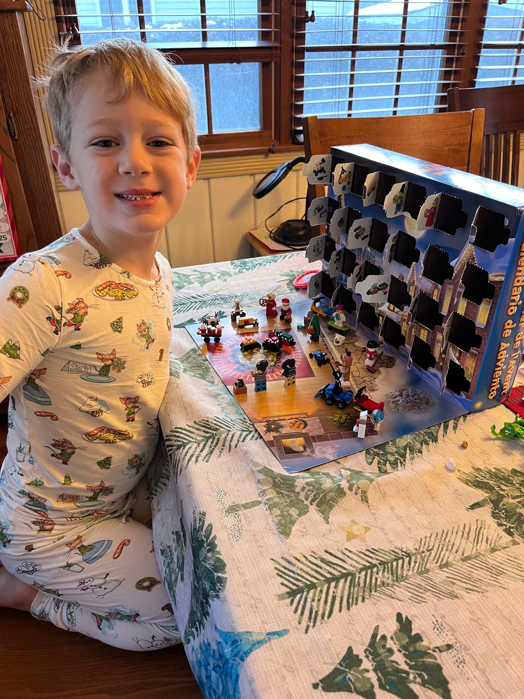 Customer photo review of If You Give A Mouse A Cookie Christmas Bamboo Kids Pajamas