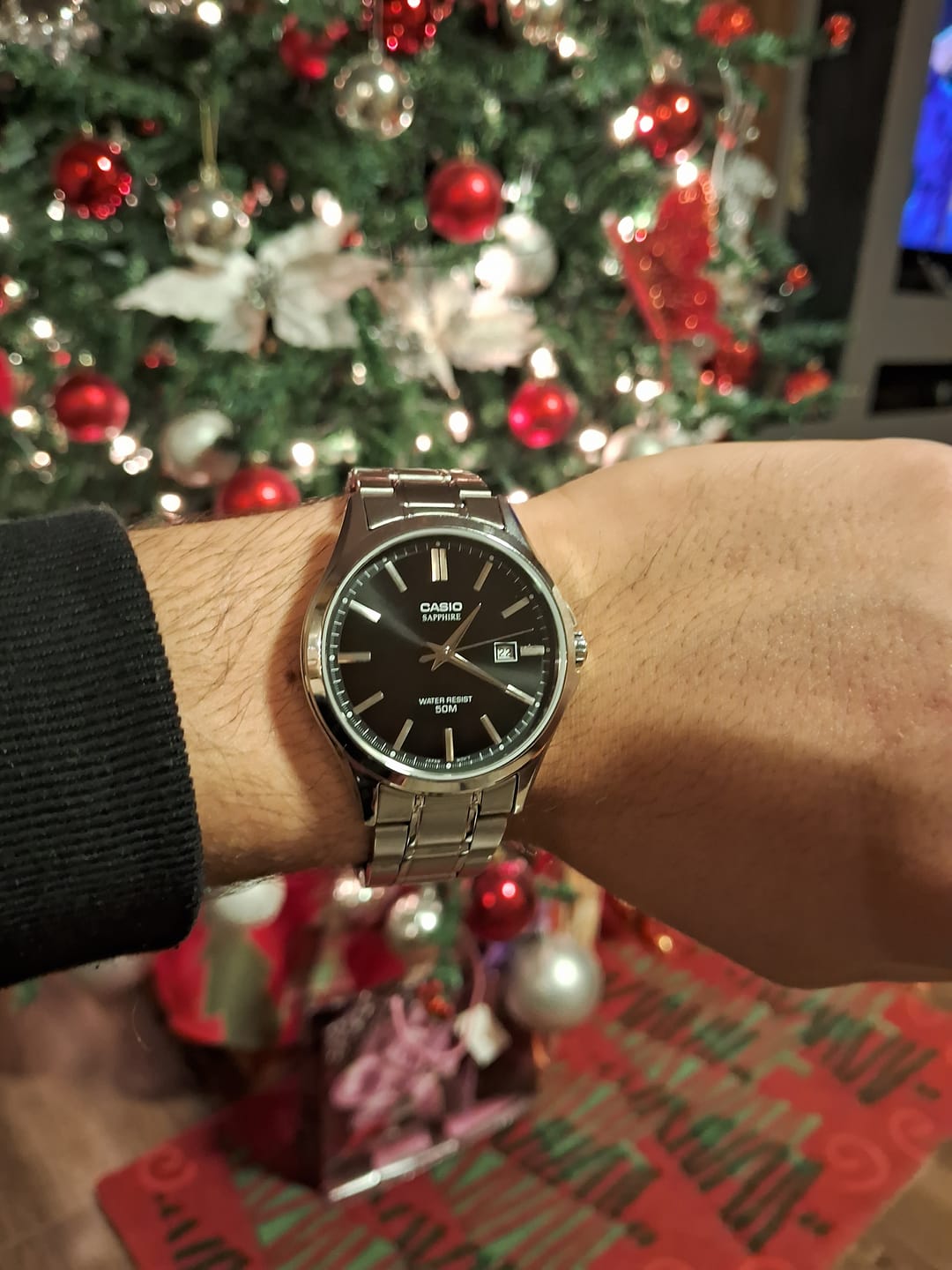 Customer photo review of Reloj Casio Sapphire Análogo MTS-115D-1AV Correa de Acero
