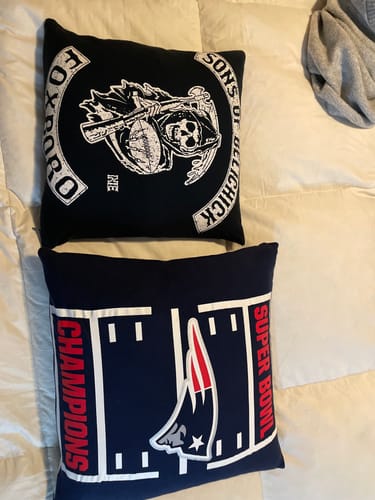 Customer photo review of T-Shirt Pillows