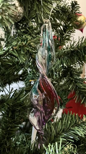 Customer photo review of Spiral Ornament, Peacock