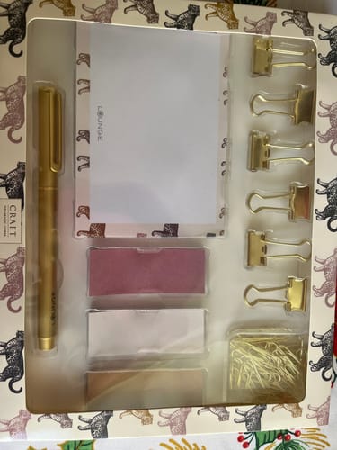 Reseña con foto de un cliente sobre Set Papelería Cheetah Back To School