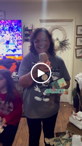 Customer video review of Dolly® Personalized Crochet Doll with Photo Card