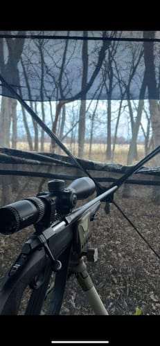 Customer photo review of VisMax See Through Blind | 270° Pop Up 3-4 Man Deer Blind | Portable Ground Blind Hunting for Sale with Hunters Comfort Design