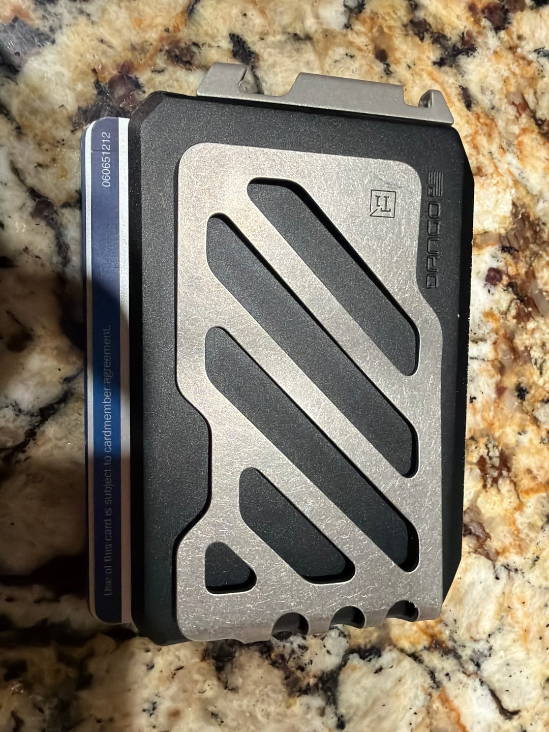 Customer photo review of SK1 SLIDE KICK WALLET WITH TITANIUM MONEY CLIP