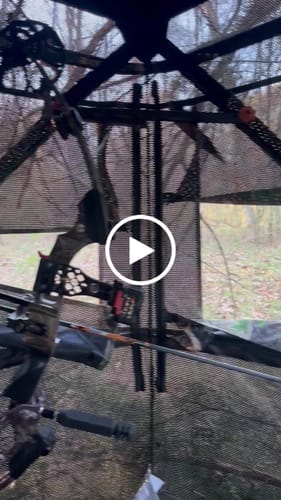 Customer photo review of VisX See Through 300D Hunting Blind 2-3 Person Pop Up Deer Ground Blind