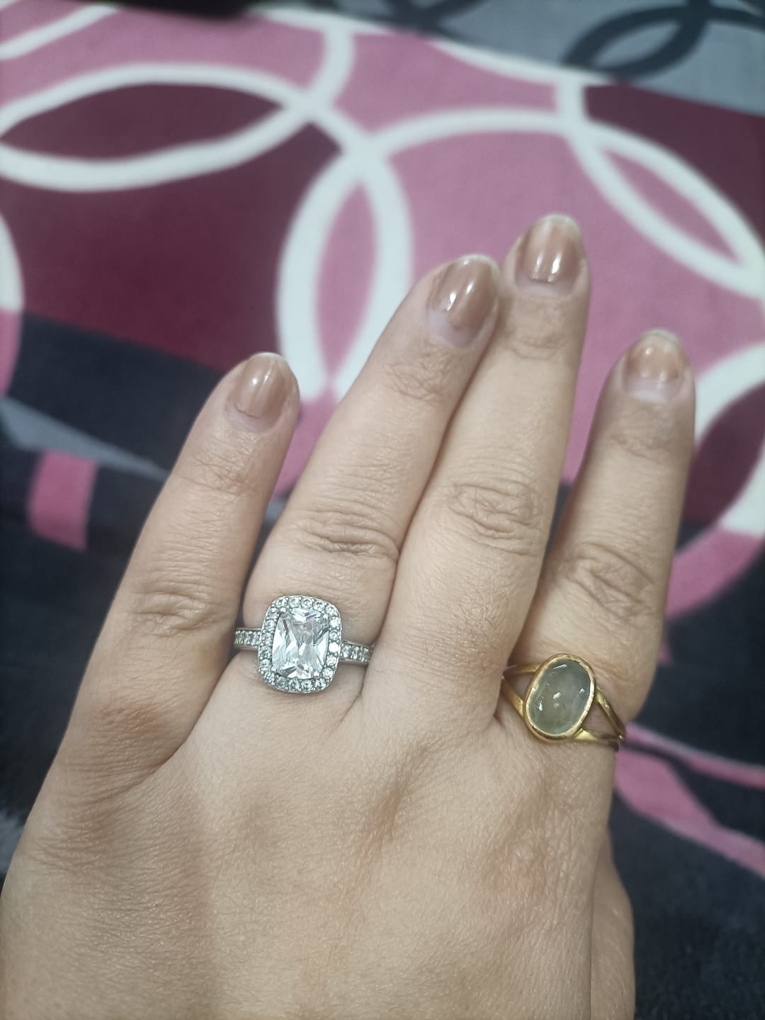 Customer photo review of Silver Classic Solitaire Ring