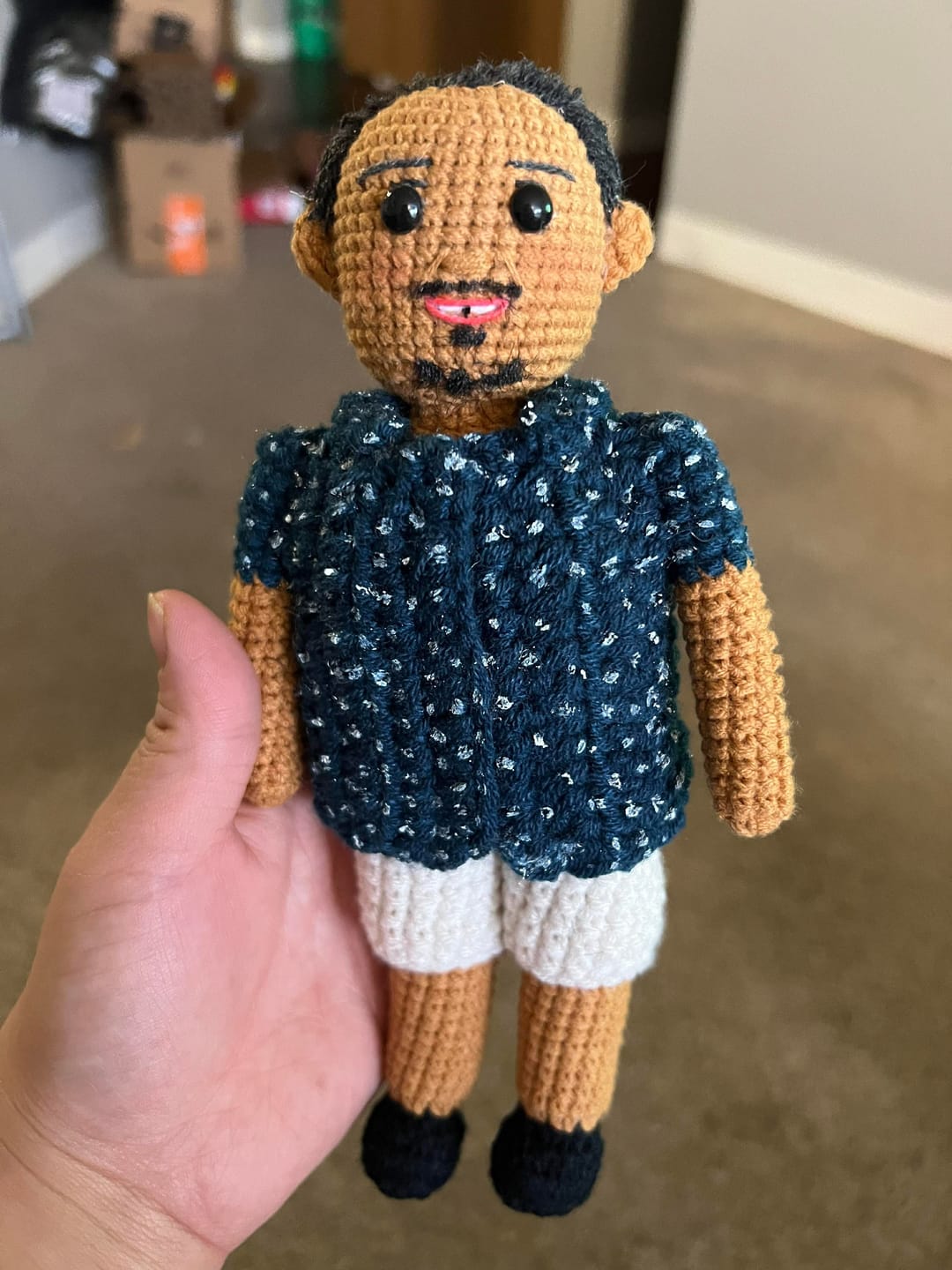 Customer photo review of Tranquil® - Personalized Crochet Doll with Photo Card (Christmas CUT-OFF: Nov 25th)