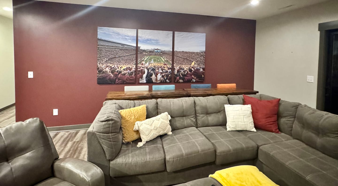 Customer photo review of University of Minnesota Golden Gophers Football Team Print - Minneapolis Huntington Bank Stadium Art