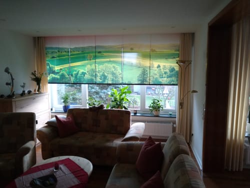 Customer photo review of Foto Schiebegardine "Grünes Feld"