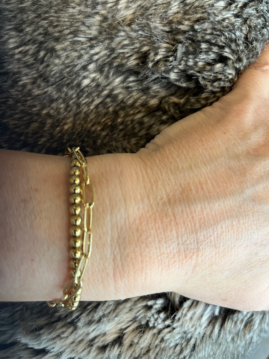 Customer photo review of Paperclip Bracelet