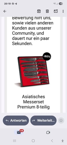 Customer photo review of Asiatisches Messerset Premium 8-teilig