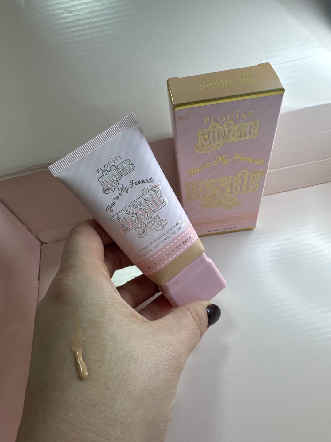 Customer photo review of P. Louise Bestie Balm Tinted Moisturiser