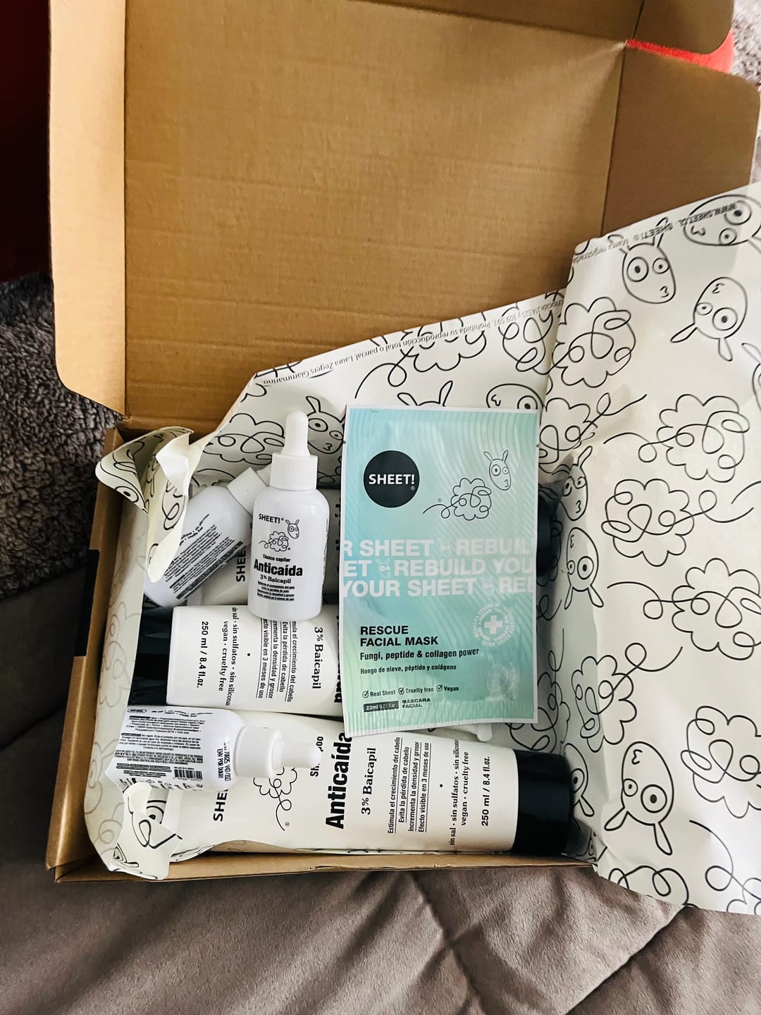 Customer photo review of Pack Anticaída de Cabello para 3 Meses