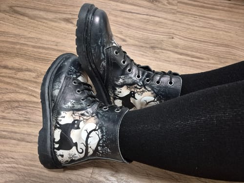 Customer photo review of Shadows And Whiskers Boots