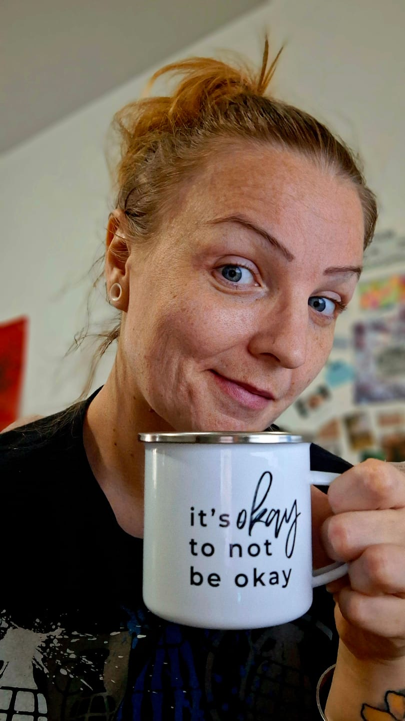 Customer photo review of It's okay to not be okay Campfire Mug
