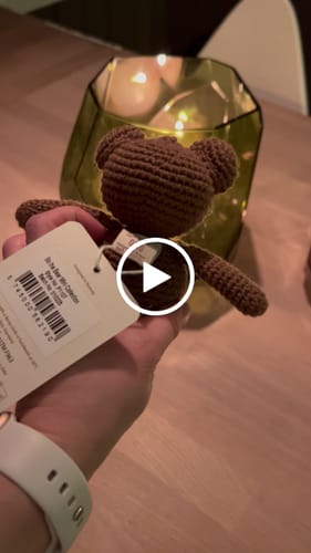 Customer video review of Heklet mini bamse – Bo the Bear (brun) | Patti Oslo