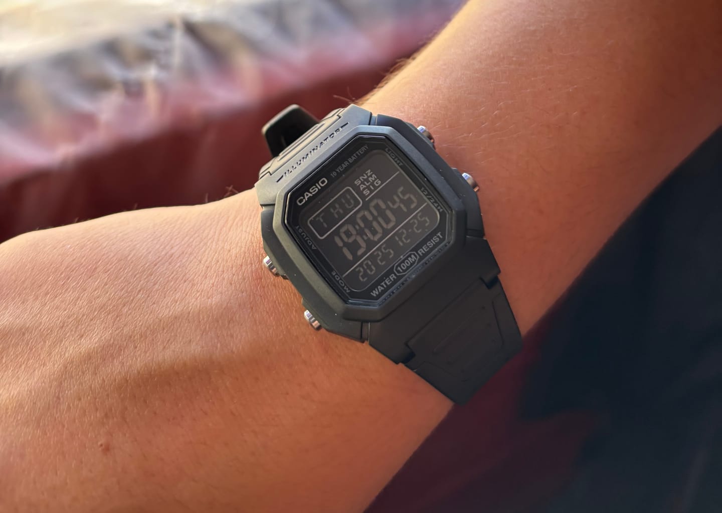Customer photo review of Reloj Casio Vintage W-800H-1B Negro Pantalla Negativa