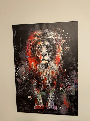 Customer photo review of THE FOURTH LION CANVAS