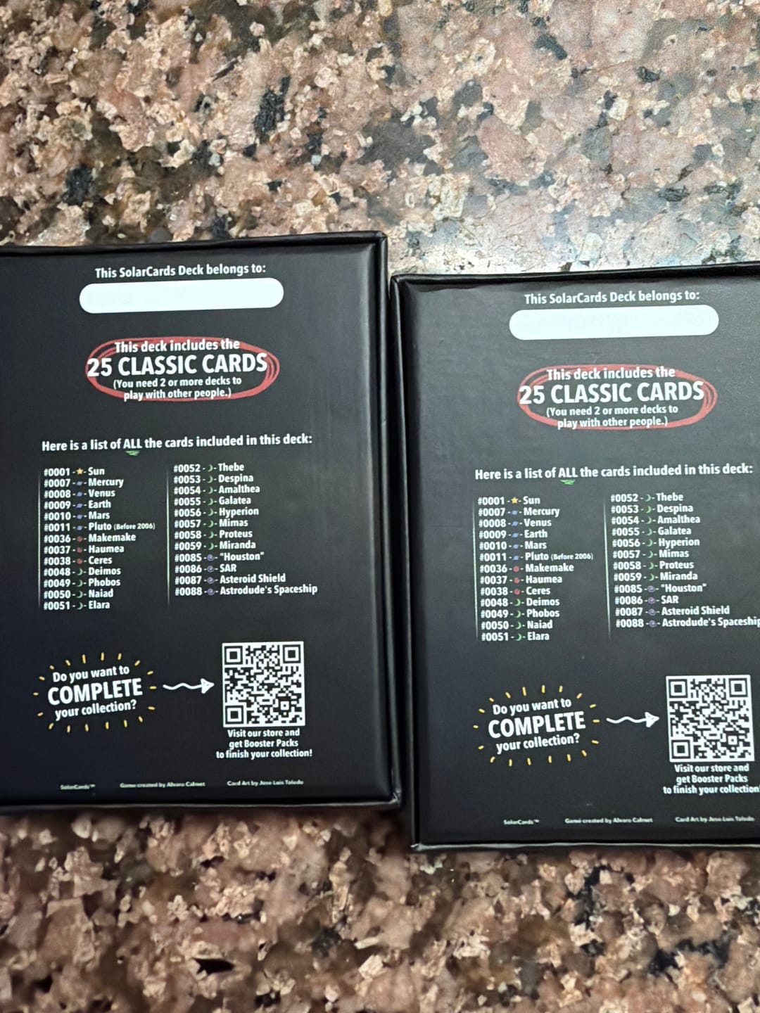 Customer photo review of SolarCards Classic Deck