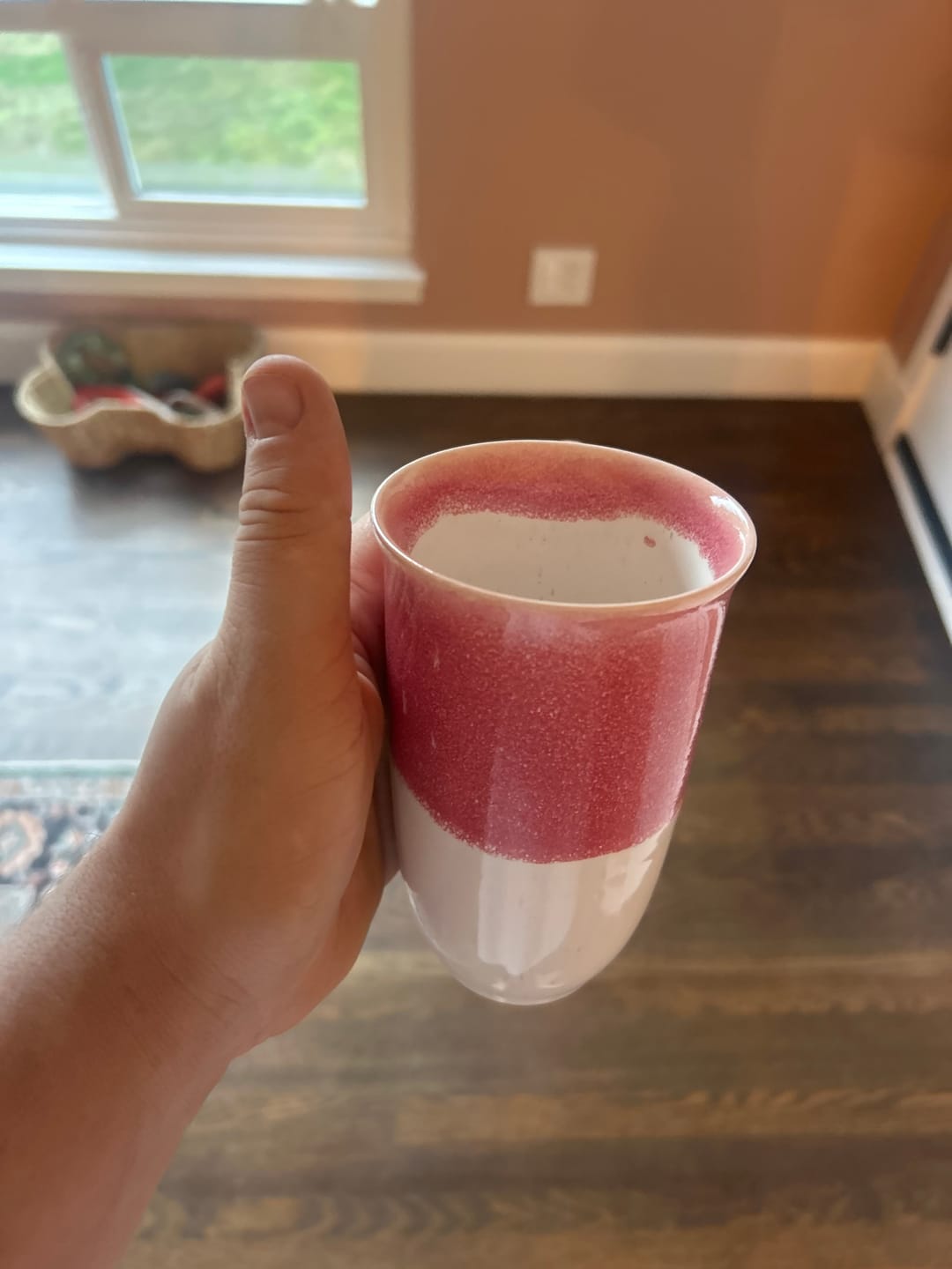 Customer photo review of Coral Pink Cup 16oz