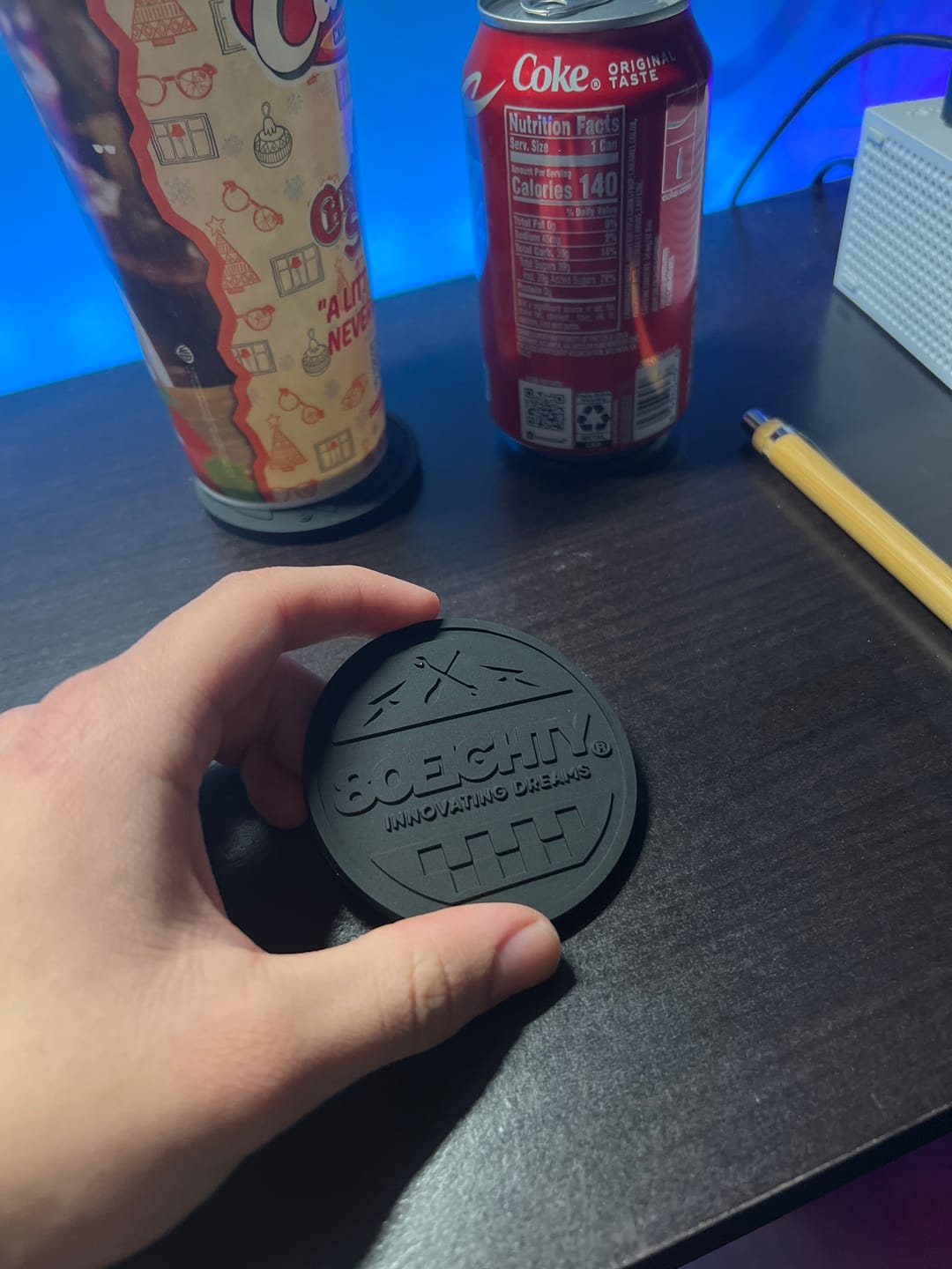 Customer photo review of 80Eighty® Cup Holder Coaster Set
