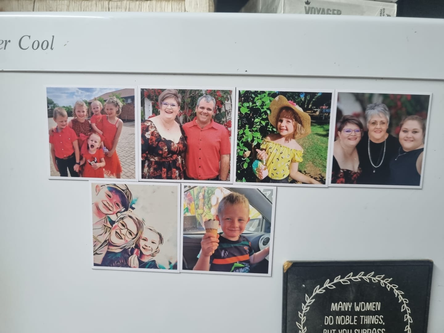 Customer photo review of Square Fridge Magnet - Set of 9, 12, 16 or 24