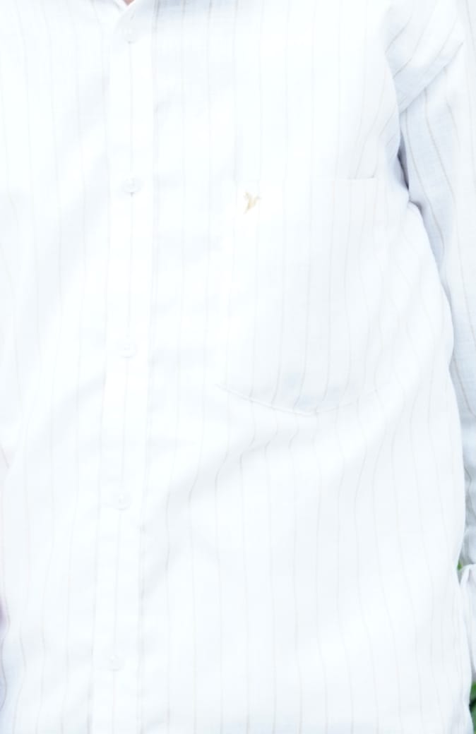 Customer photo review of Golden White Stripes -Full-Bamboo Linen