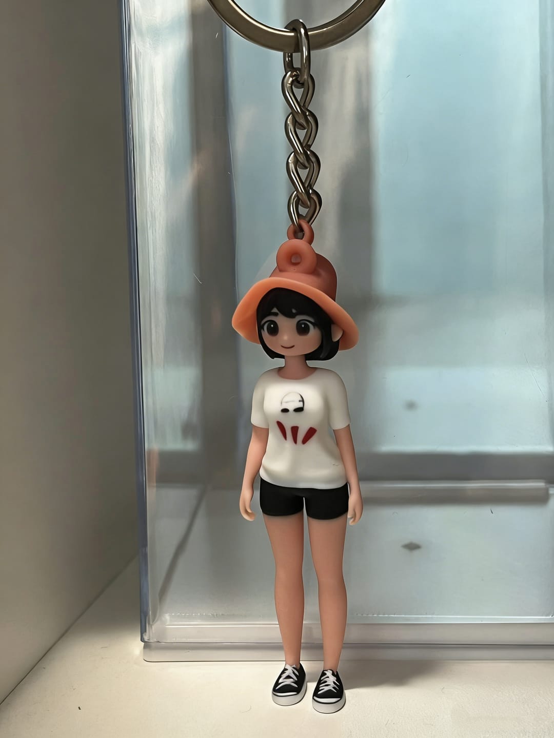 Customer photo review of Custom 3D Figure Keychain - Personalized Bag Charm from Photo