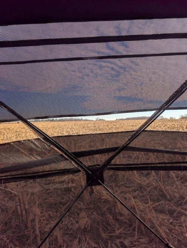Customer photo review of VisMax See Through Blind | 270° Pop Up 3-4 Man Deer Blind | Portable Ground Blind Hunting for Sale with Hunters Comfort Design