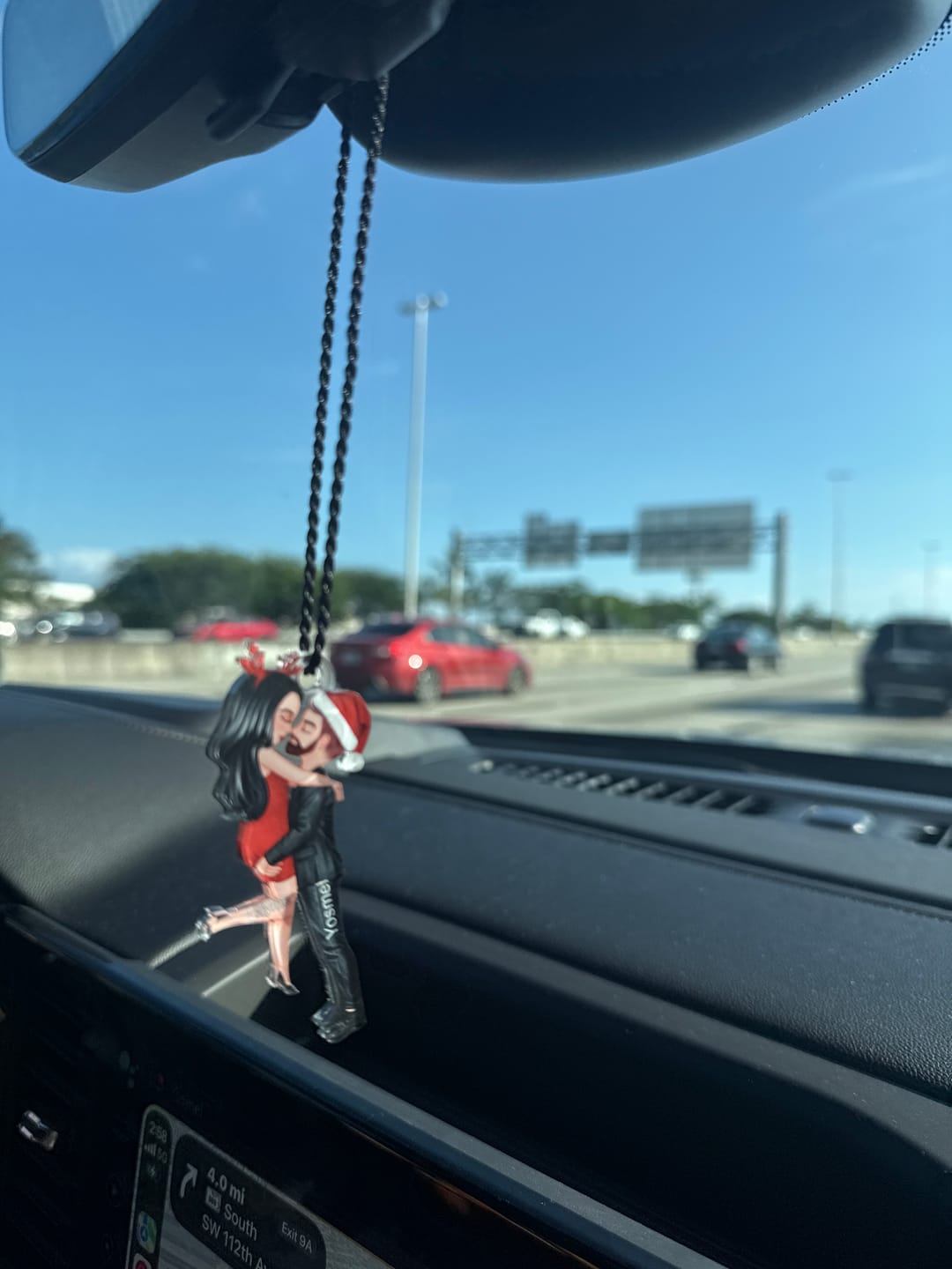 Customer photo review of Doll Couple Kissing Hugging  Personalized Ornament