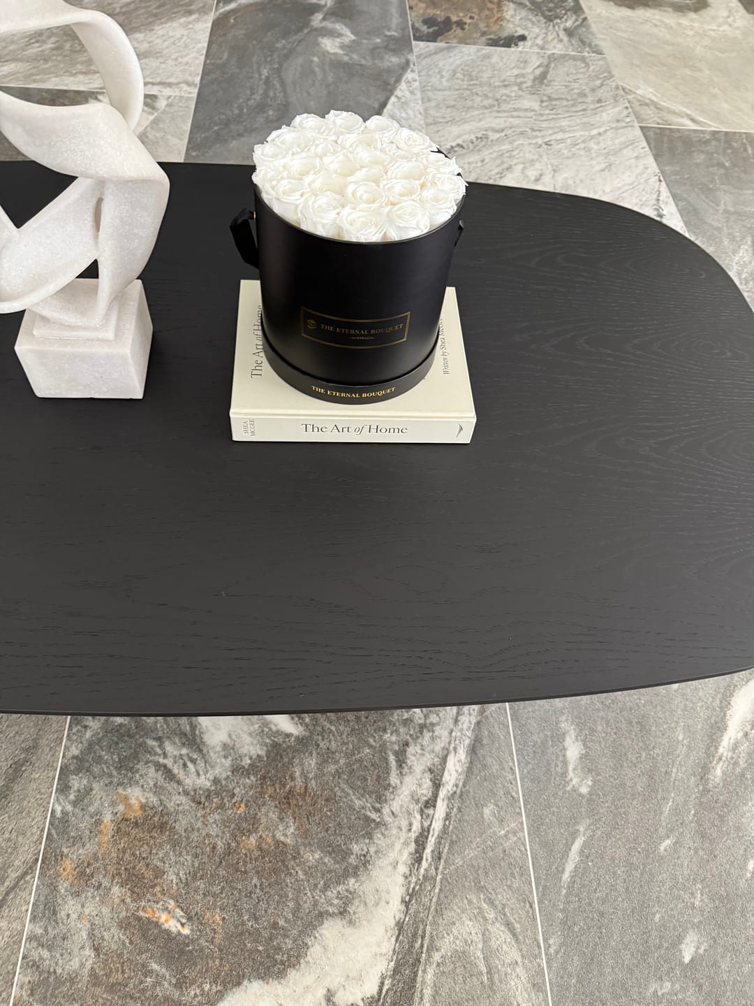 Customer photo review of Round Everlasting Rose Box