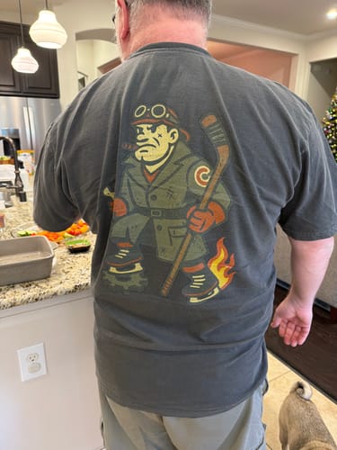 Customer photo review of Cleveland Hockey T-Shirt