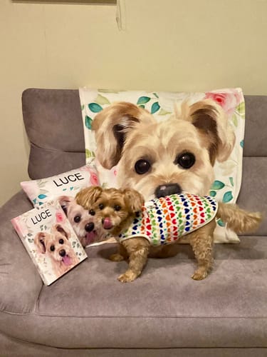 Customer photo review of Petcanva©オーダーメイド ペット似顔絵