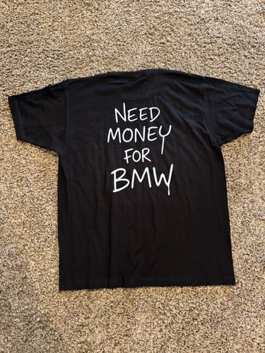 Customer photo review of NEED MONEY TEE