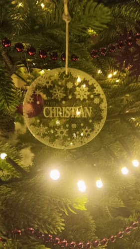 Customer photo review of Weihnachtsdeko mit Schneeflocken