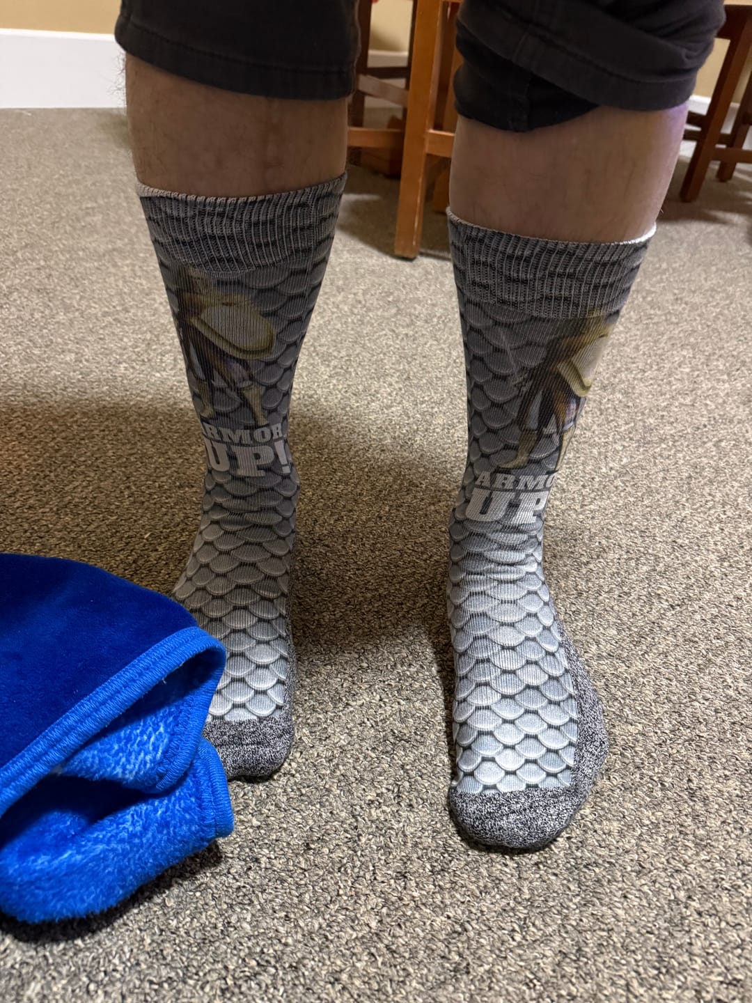 Customer photo review of The Armor of God - Bible Verse Crew Socks