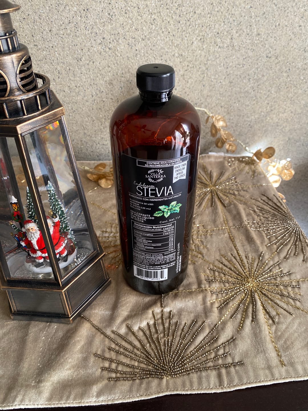 Customer photo review of Stevia Líquida Villa Santerra 1L Para Food Service