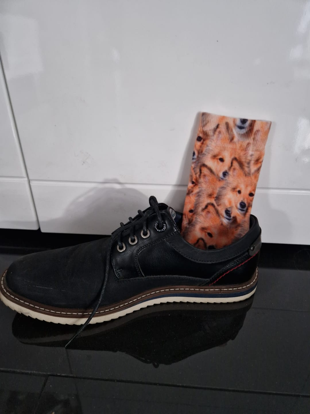 Customer photo review of Wildes Fotomuster - Individuelle Socken