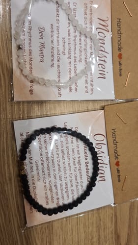 Customer photo review of Mondstein Armband - Naturperlen