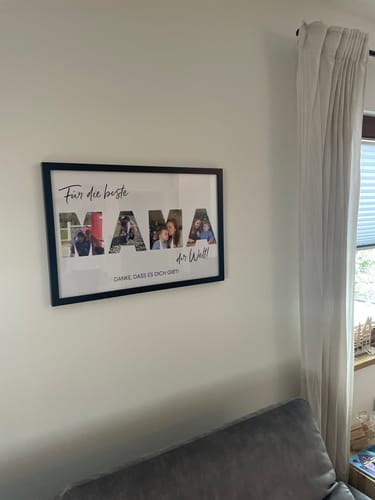 Customer photo review of Personalisiertes Poster - Für die beste Mama der Welt