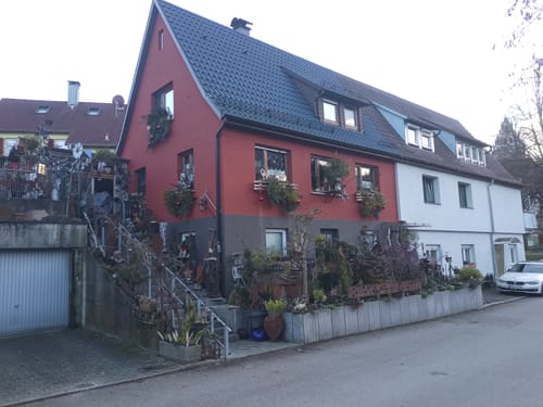 Customer photo review of Gartenstecker Schneemann