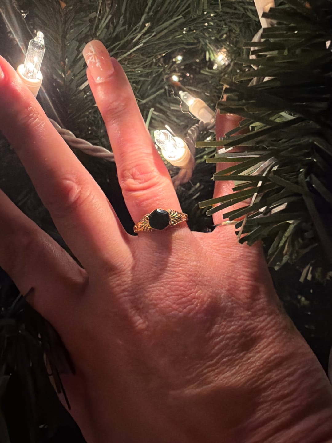 Customer photo review of Phoenix Black Onyx Ring