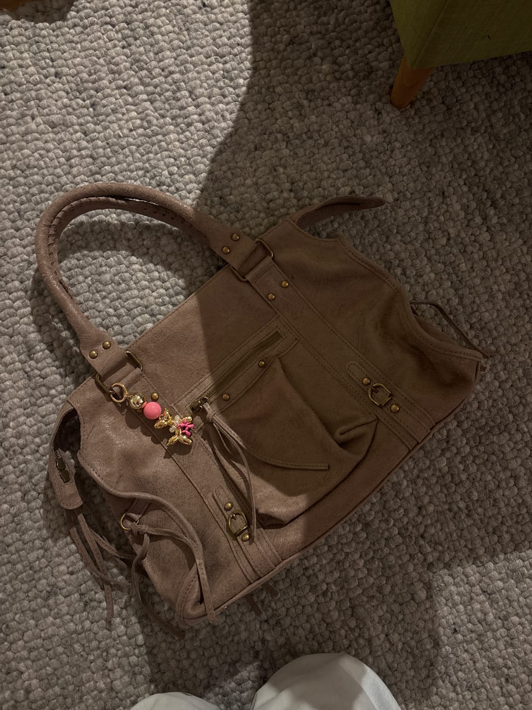 Customer photo review of It girl bag taupe
