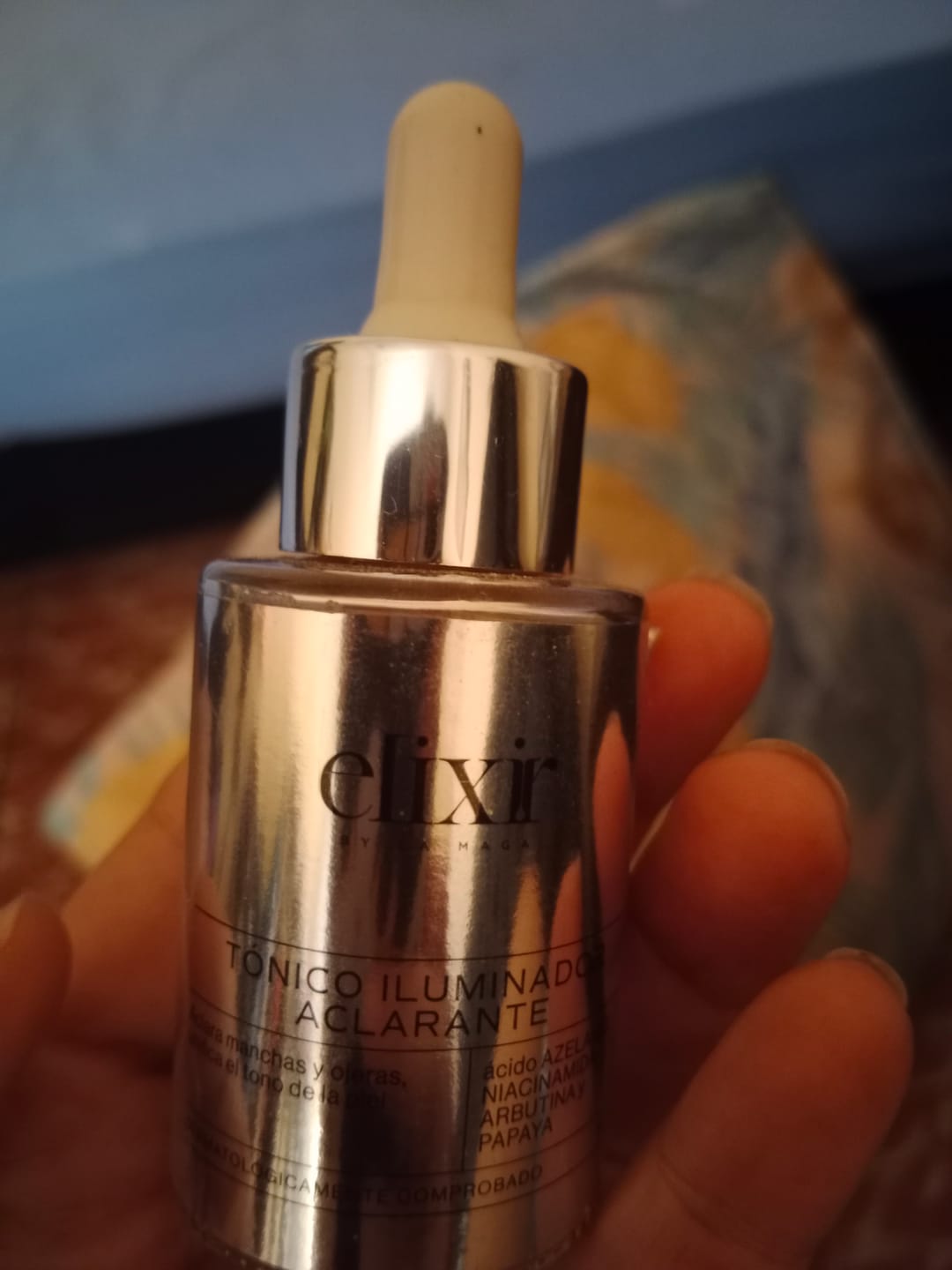 Customer photo review of Tónico Iluminador Aclarante