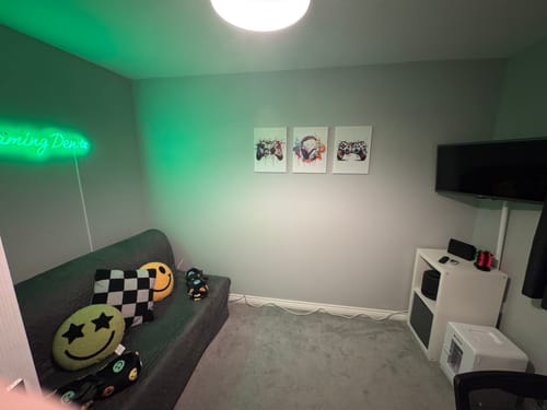 Customer photo review of Custom Neon: Gaming Den