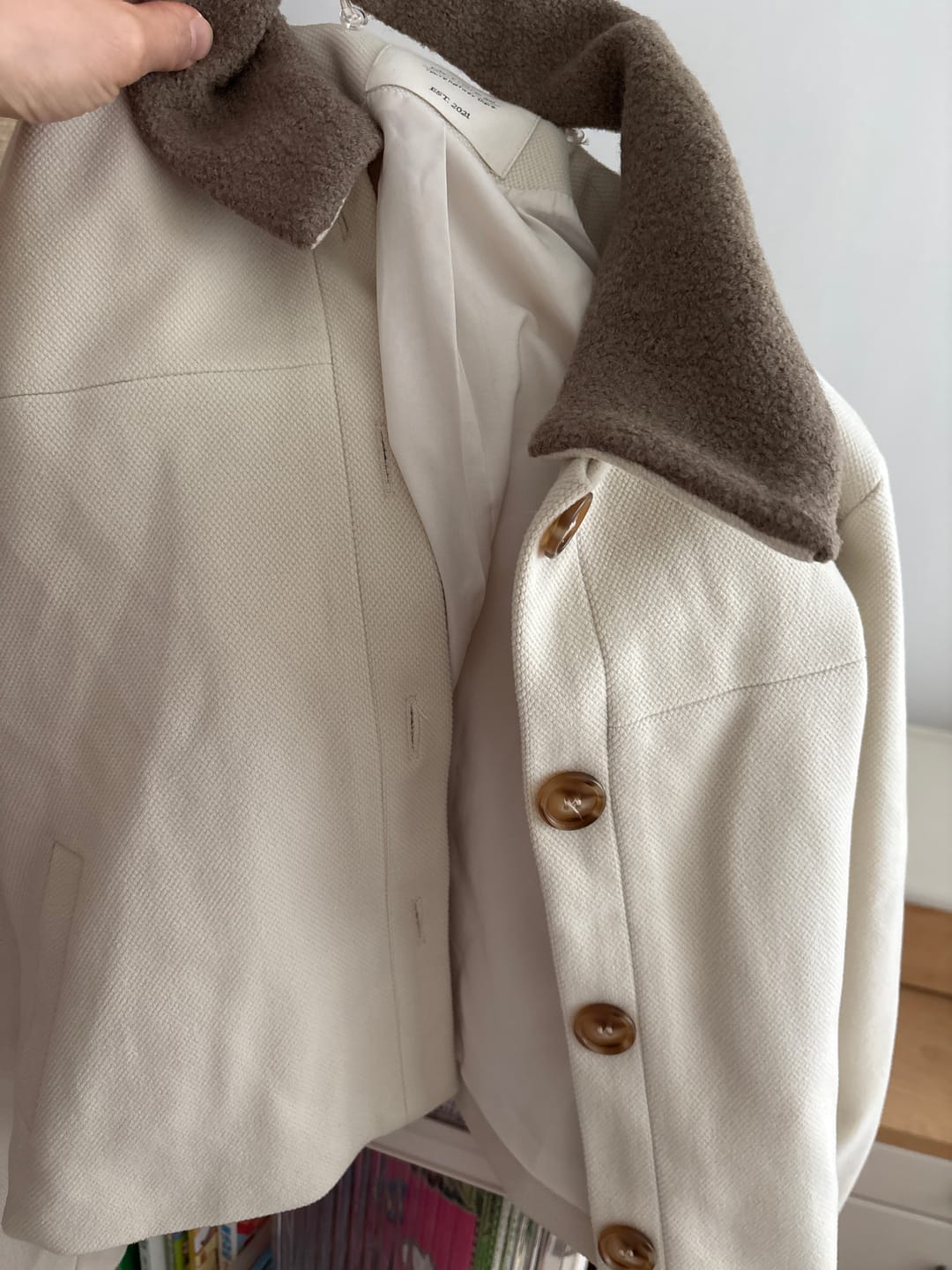 Customer photo review of Koda Detachable Fluffy Collar Jacket