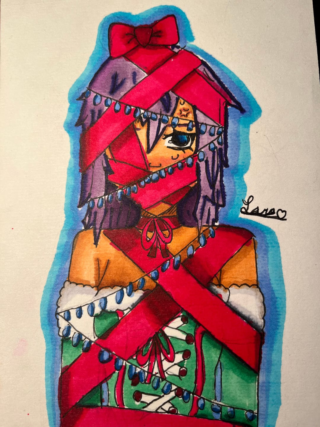Customer photo review of Ohuhu Honolulu Brush Markers - Small Set
