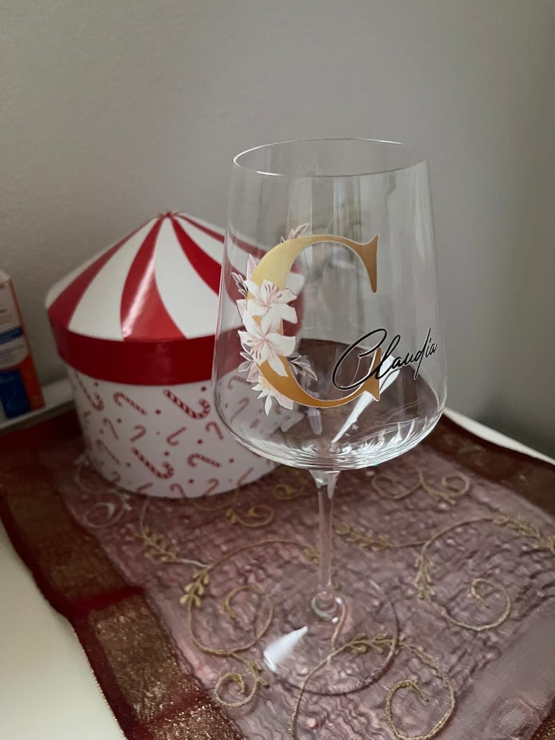 Customer photo review of Weinglas - Geschenkverpackung