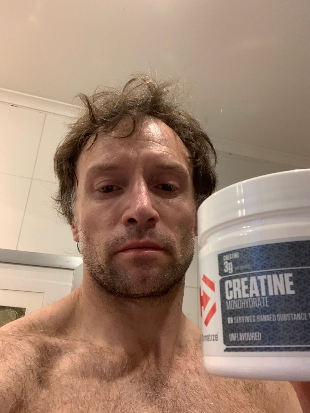 Customer photo review of Creatina Creapure Dymatize 300G