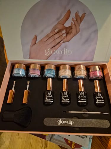 Customer photo review of Glowdip Allt-i-ett Manikyrset